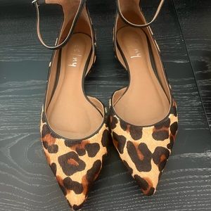 French sole New York leopard flats